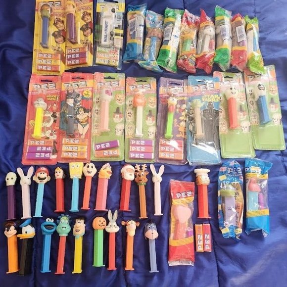 Pez Other - 70s 80s 90s 00s Vintage Pez Dispenser Lot (42) W/ Feet Hungary Slovenia Some New
